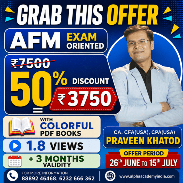 CA Final Advanced Financial Management [Exam-Oriented In-depth] <br>By CA, CFA(USA) CPA(USA) Praveen Khatod