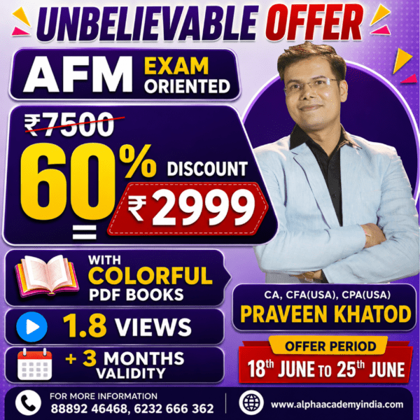 CA Final Advanced Financial Management [Exam-Oriented In-depth] <br>By CA, CFA(USA) CPA(USA) Praveen Khatod