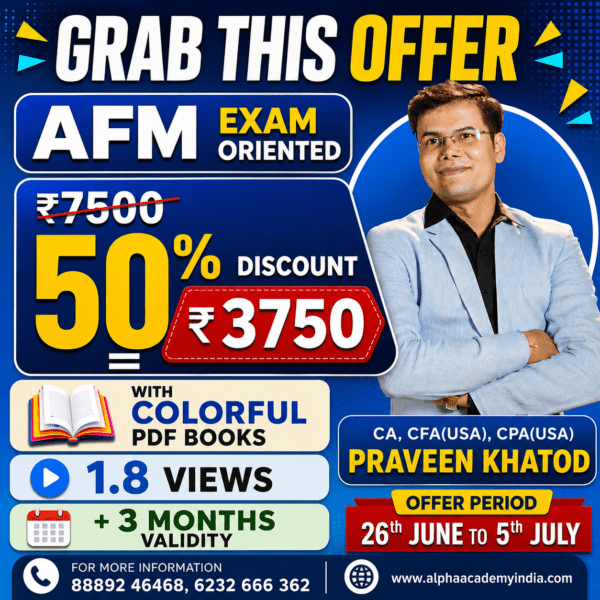 CA Final Advanced Financial Management [Exam-Oriented In-depth] <br>By CA, CFA(USA) CPA(USA) Praveen Khatod